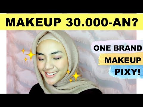 PIXY ONE BRAND MAKEUP TUTORIAL | MAKEUP PEMULA MURAH & BAGUS BANGET. 