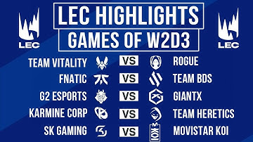 LEC Highlights ALL GAMES Week 2 Day 3 | LEC Winter 2025