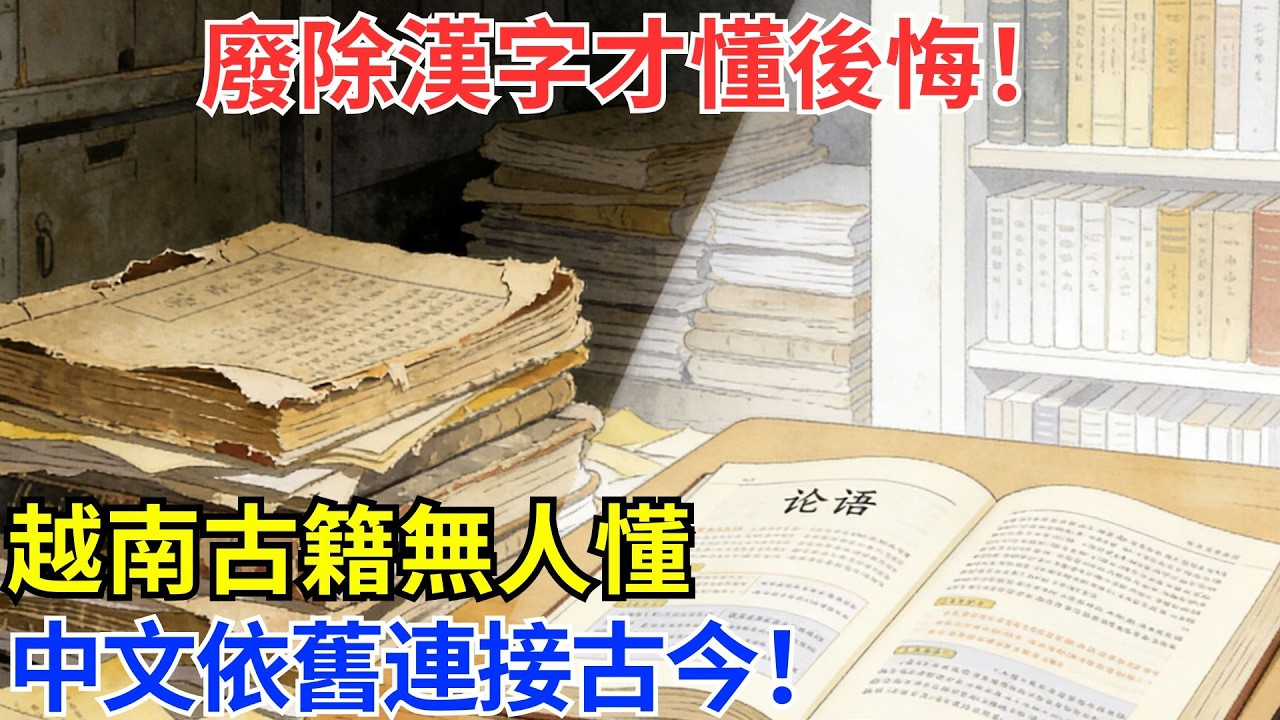 越南廢漢字百年後痛哭：古籍成天書！而中國人讀《論語》只需查生詞…拼音文字為何留不住祖先的聲音？#基建 #科技 #科普 #奇跡 #世界奇跡 #基建狂魔