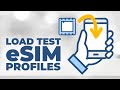 How to load test profiles to consumer devices