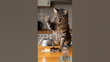 Shocking!😱😱 The cat sets a trap and waits in silence!