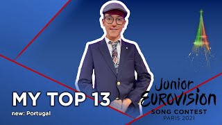 Junior Eurovision 2021 - My Top 13 New