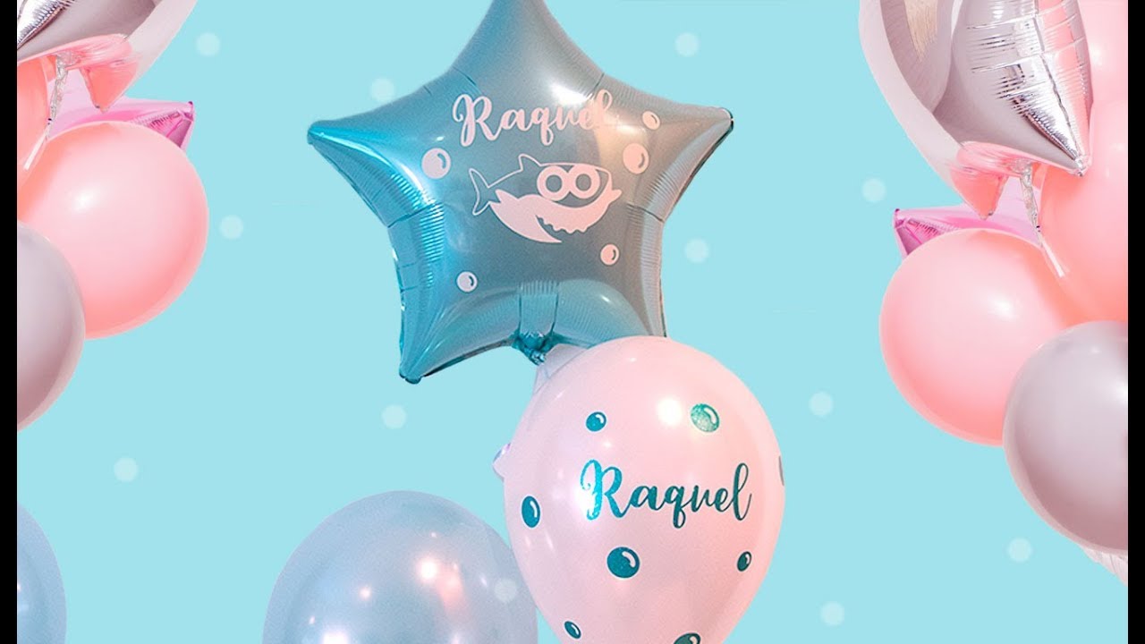Personalizar globos con vinilo adhesivo