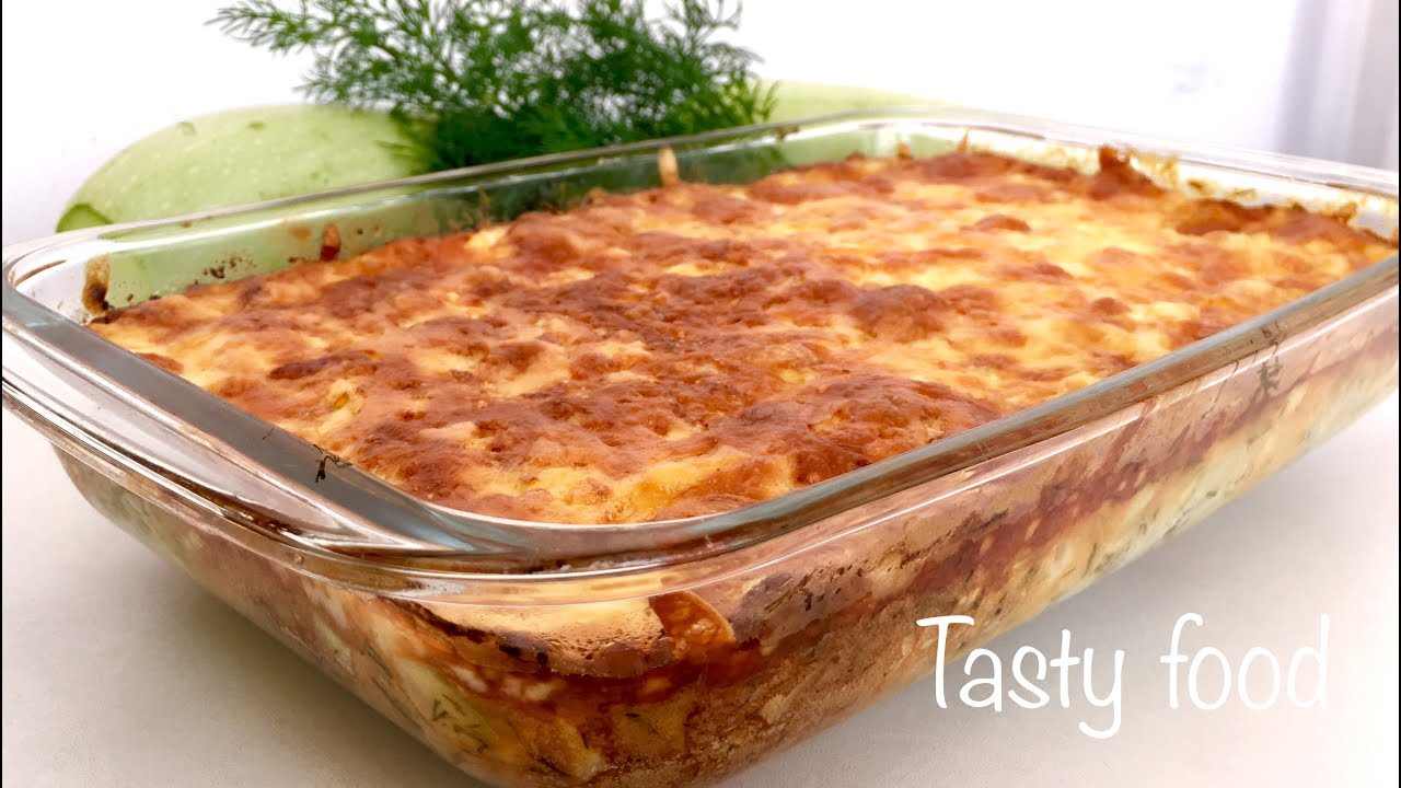 Кабачки Запеченные Под Сыром! Очень Вкусно и Просто! Запеканка из Кабачков!