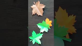 How To Make Paper Autumn Maple Leaf | Origami Autumn Leaves | #shorts #shortsfeed #short #paperleaf Profile