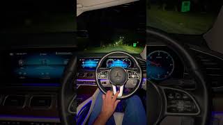 Night Drive With Mercedes Gle Luxury Car Interior.