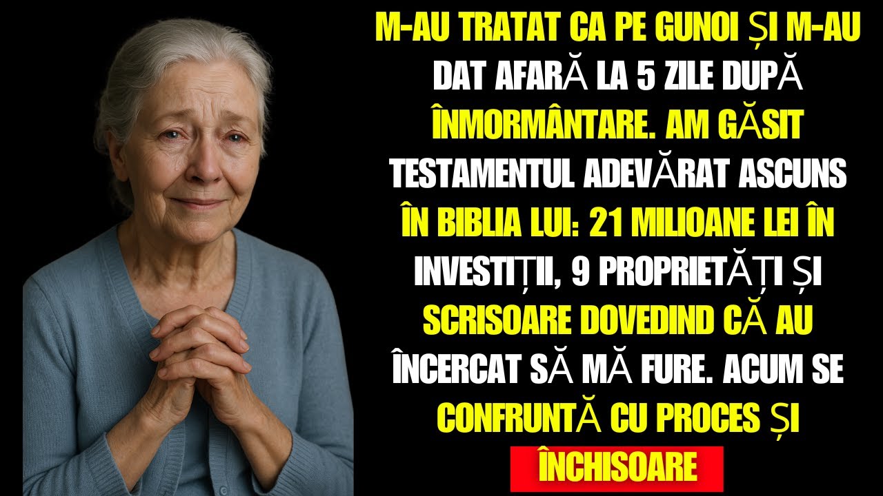 După Ce Soțul Meu a Murit, M-au Aruncat Ca pe un Gunoi… Dar El Mi-a Lăsat un Secret Doar Pentru Mine