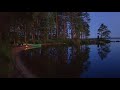 3 Days Solo Bushcraft Canoe Trip - The Beach - Sleeping Under the Stars - Catch and Cook