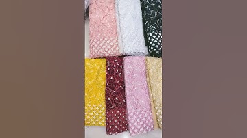 farr dori work with sequence border net fabrics ₹180 per meter wholesale price loose cutting 20 extr