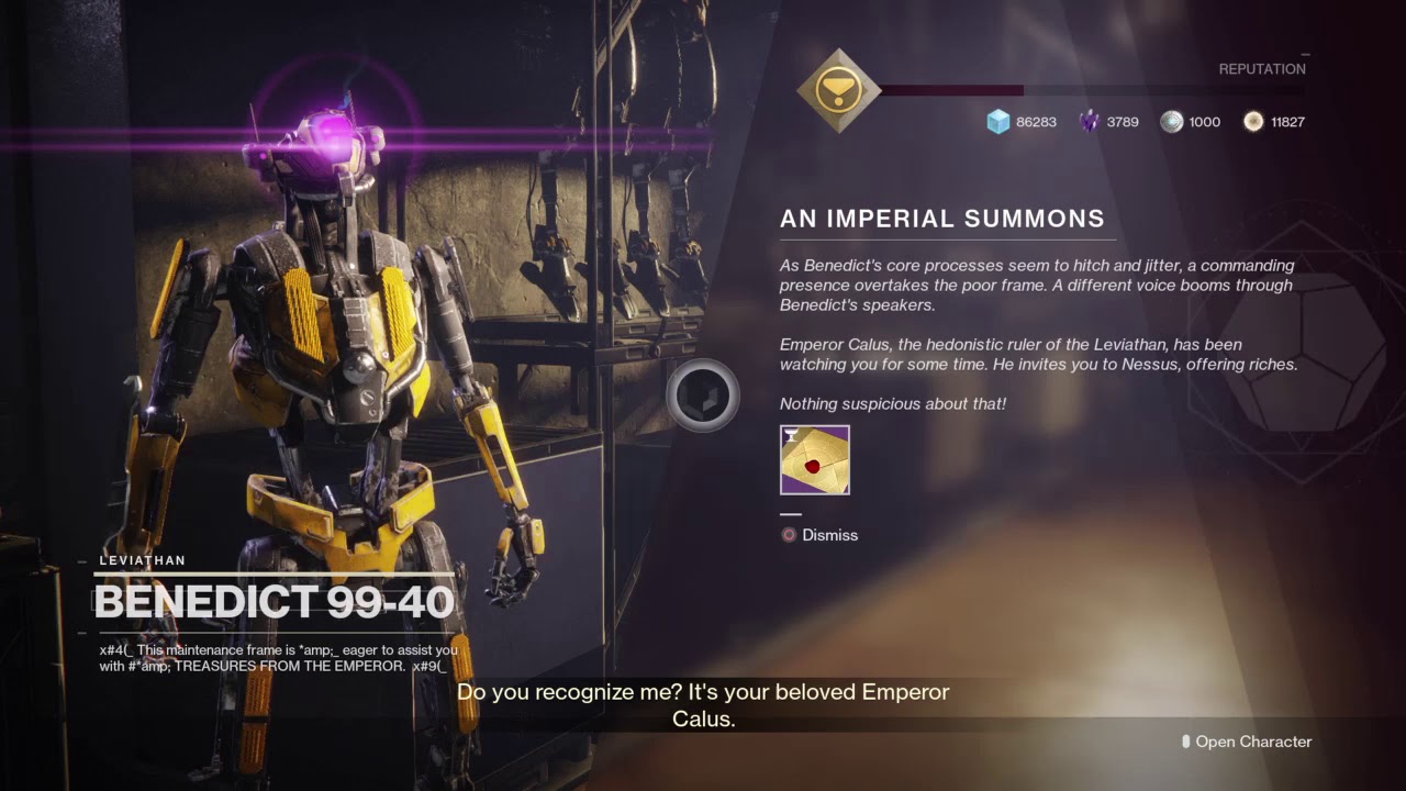 An Imperial Summons | Visit Benedict 99-40 | Season of Opulence