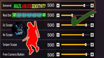 BRAZILIAN 🇧🇷 RAREST SENSI  🔥 | FOR ALL DEVICE 📱 |RECOIL CONTROL 😱💯 WORKING 💯 | FREE FIRE MAX / FF ✅