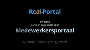 Real-Portal medewerkersportaal basis gemaakt met Real-Portal-Builder en Exact Synergy