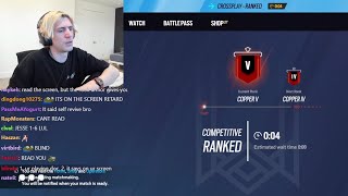 xQc gets Ranked \\