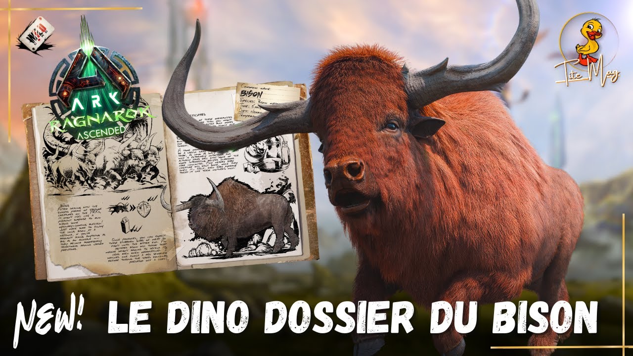 ARK Ascended : Dino DOSSIER du BISON de RAGNAROK - YouTube