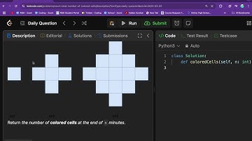 Count Total Number of Colored Cells - Leetcode 2579