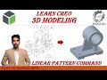 Creo Part Modeling: Hole, Linear Pattern, Rib | In Hindi