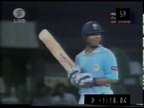 Sachin Tendulkar 53 of 36 balls vs Newzealand Singer Akai Nidhas Trophy 1998