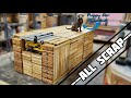 Making a GIANT Outfeed Table Made Completely From Scrap | Woodworking