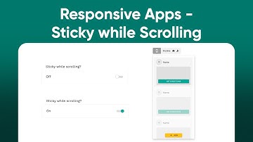 Adalo 2.0 | Sticky While Scrolling | Adalo: Build Custom Apps without Code