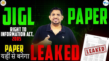 JIGL One Shot Revision | CS Executive | Right to Information Act, 2005 | CS Amit Vohra #unacademy