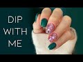 Dip With Me | Simple Dip Powder Glitter on Short Nails | Sol Dip