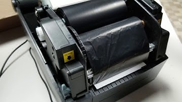 Giving Slack to the ribbon on a Bixolon TX400 printer