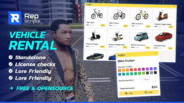 FREE - Vehicle Rental | REP SCRIPTS FIVEM | https://rep.tebex.io/