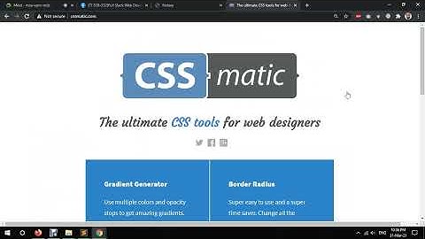 box-shadow generator, gradient generator tools