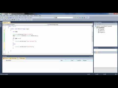 C# Tutorial 2- Second Program