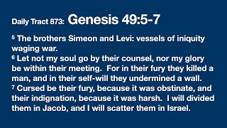 Dad’s Bible Tract 873 - Genesis 49:5-7 Genesis 49 5 7