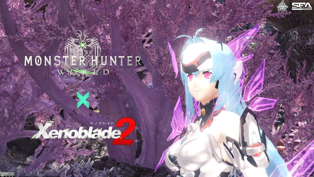 Monster Hunter World X Xenoblade2 Kosmos Re Mod 怪物猎人世界x异度之刃2 外观mod Youtube