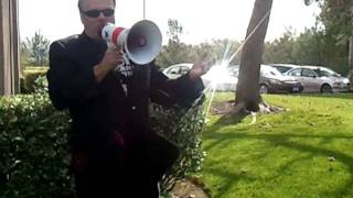 Sean Rowland at congressional speak out against Rep Darrell Issa