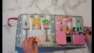 Развивающая книжка из ткани и фетра Кукольный домик для Марго