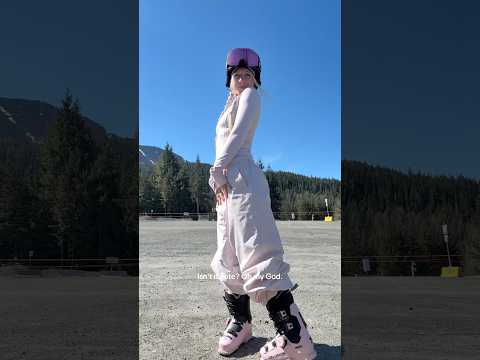 Spring is confusing #springskiing #whistlerblackcomb #ski #whistler #skiingadventures #whistlerbc