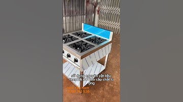 Bếp âu 4 họng gas không thể thiếu trong nấu ăn công nghiệp