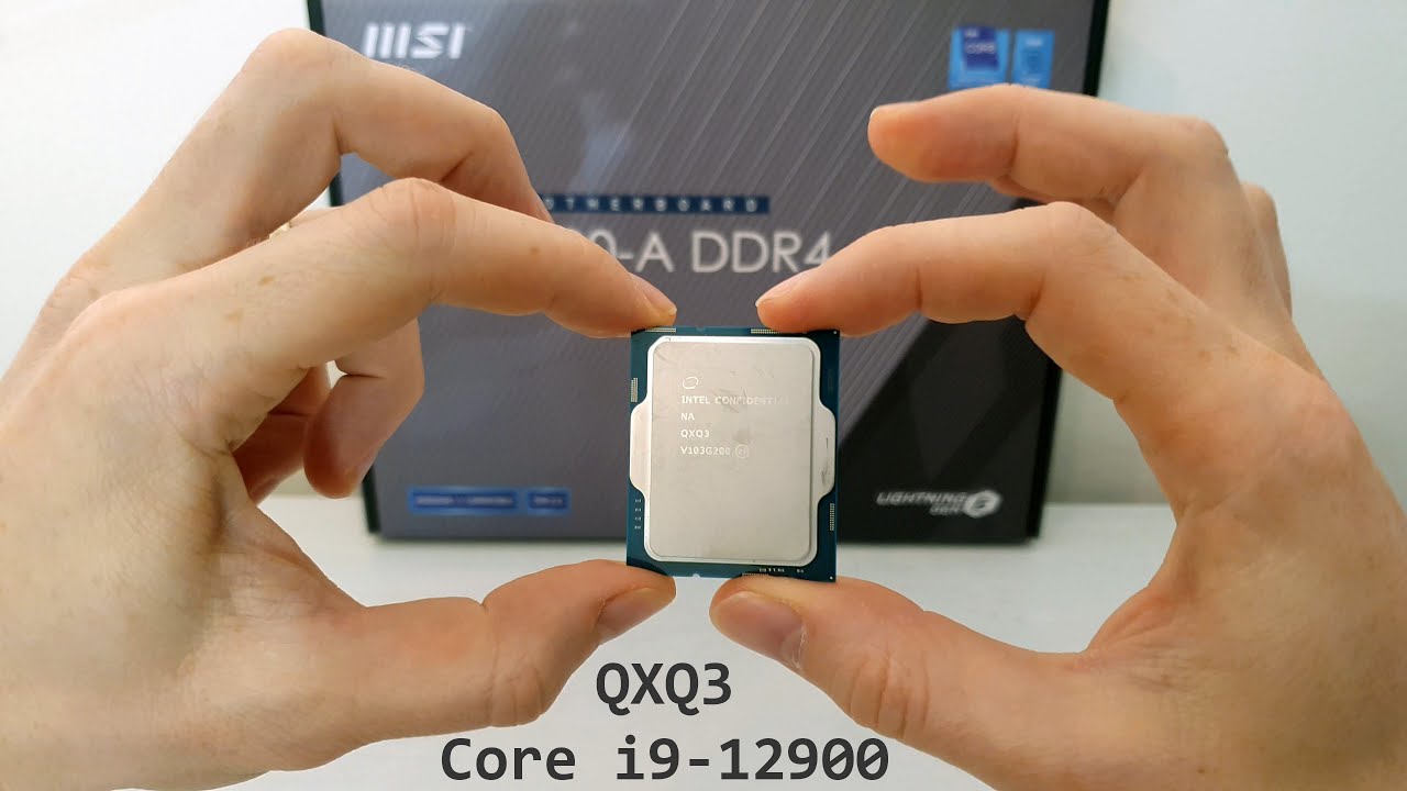 🇬🇧 Unboxing Intel Core i9-12900 QXQ3 Engineering Sample