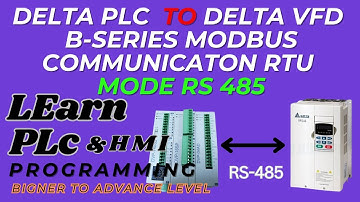 how can connect delta plc with delta VFD via  RS-485 communication RTU mode