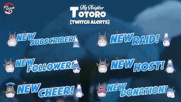 (Live2D_2021) Exclusive Animated Twitch Alerts Services (TRIBUTE TO TOTORO FILM)