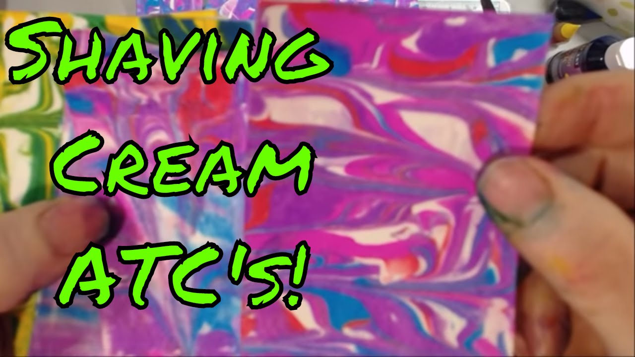 Awesome Shaving Cream & Food Coloring Printed ATC Backgrounds!!! YouTube