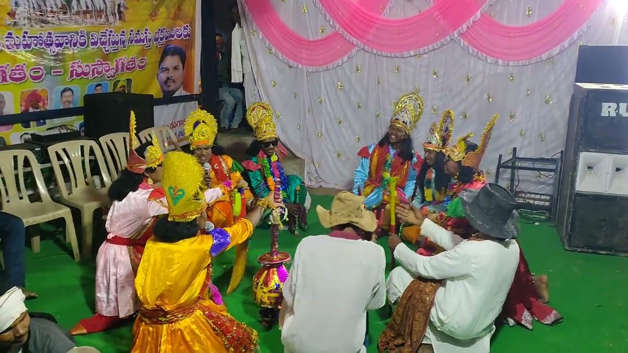 Gondi mahabharath drama Pamulawada team Danthanpally bheemayak dewasthan