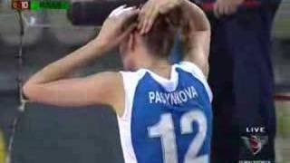 Pasynkova hitted by Fateeva&#39;s serve