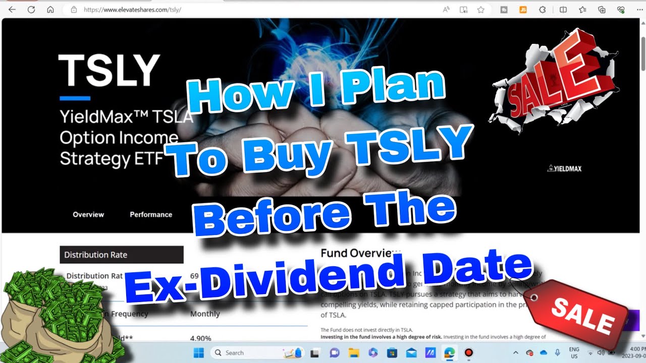 HOW I Plan To BUY (TSLY) YieldMax TSLA Option Strategy ETF