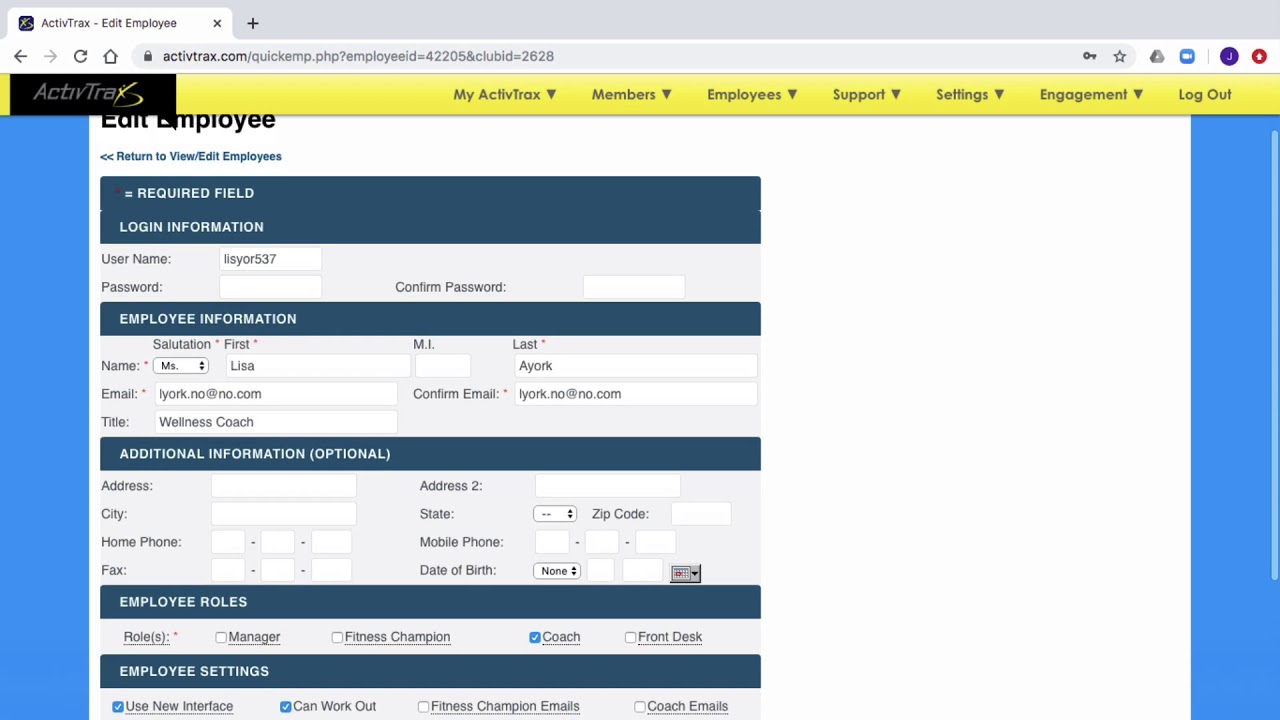 ActivTrax View Edit Employees - YouTube