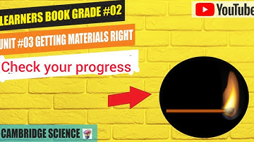 Grade-2,Unit#3 Getting Materials Right (Exercise) Learner