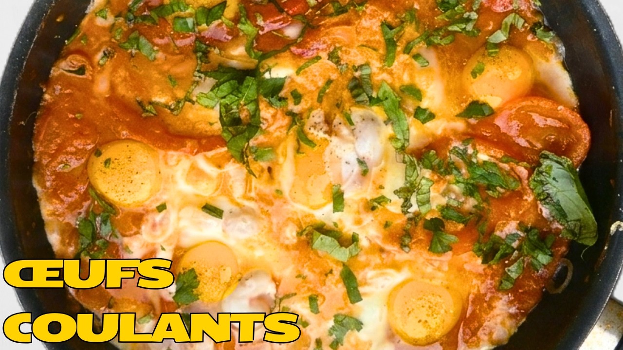 Chakchouka Recette 🍳 Œufs Coulants à la Tomate (Shakshuka Maison Facile)