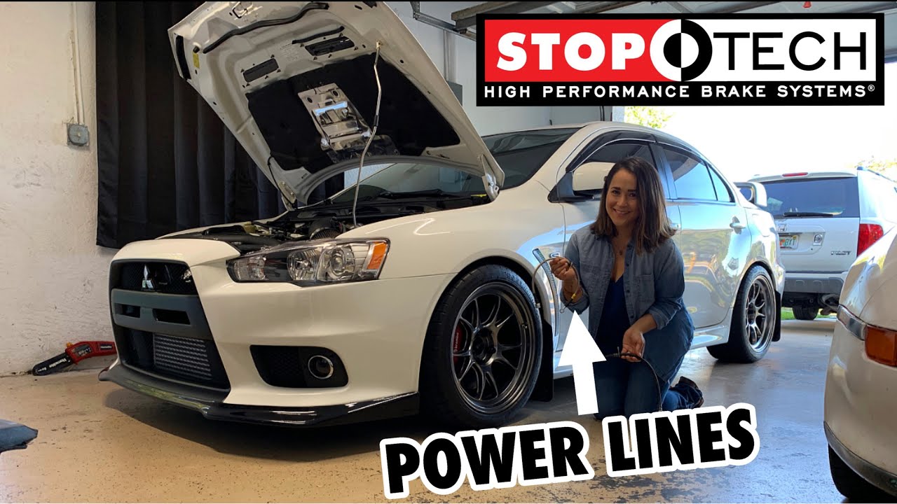 Evo X SS Brake Line Install / Upgrade!! YouTube