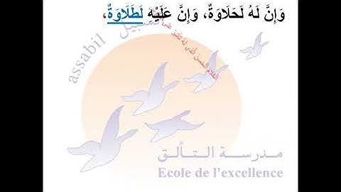 السادس ابتدائي سورة القلم الجزء الأول