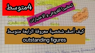 كيفية كتابة وضعية ادماجية عن شخصية بارزة الرابعة متوسط الفصل الاول