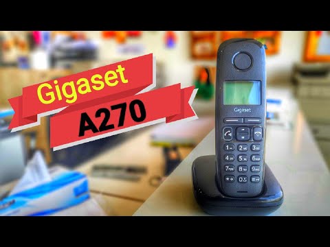 Gigaset A270 - Basic Cordless Home Phone with Big Display and Speakerphone - Black