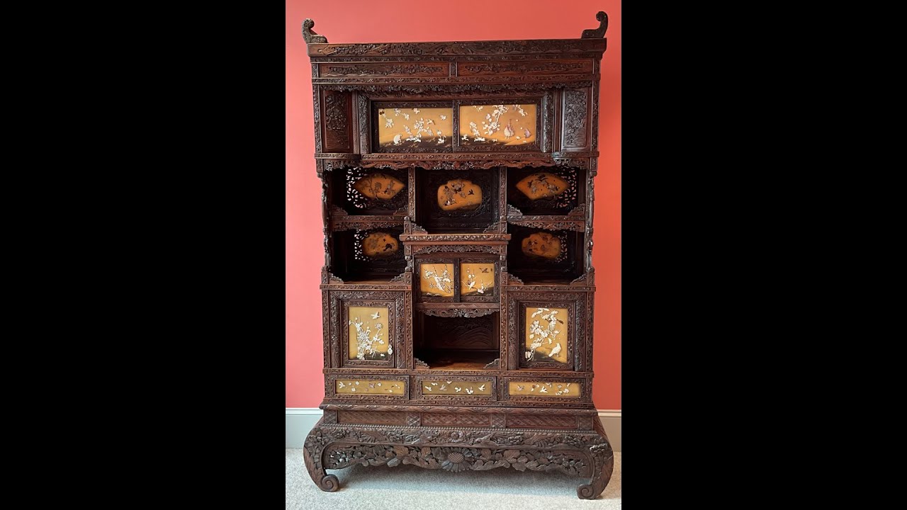 美国豪宅寻宝第64季 《竞标捡漏 -- 黄花梨多宝阁》